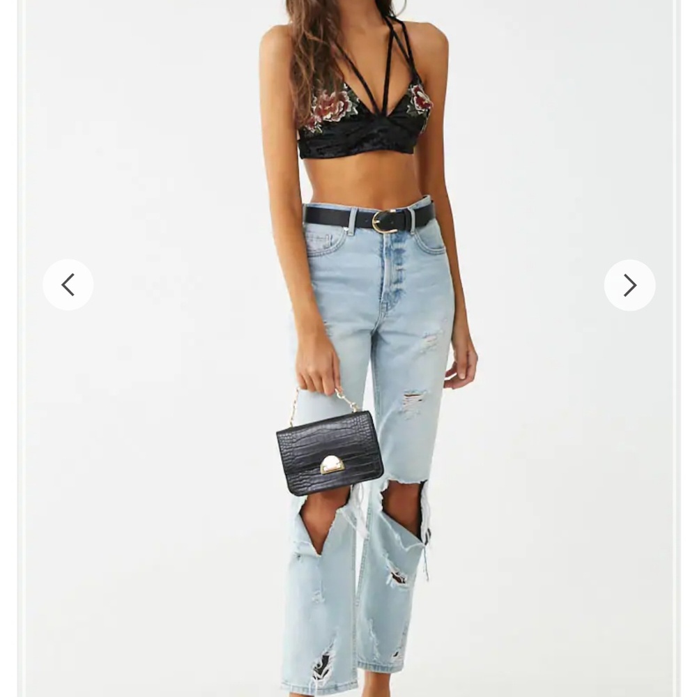Forever21 velvet rose bralette - Picture 6 of 6